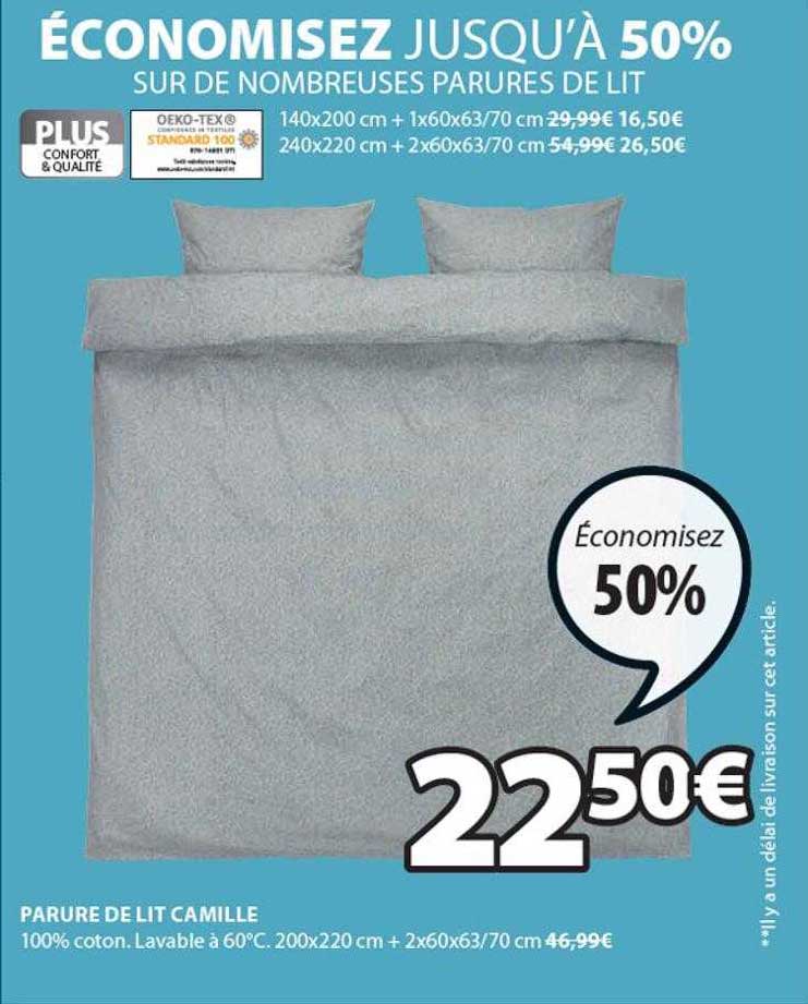 parure de lit camille