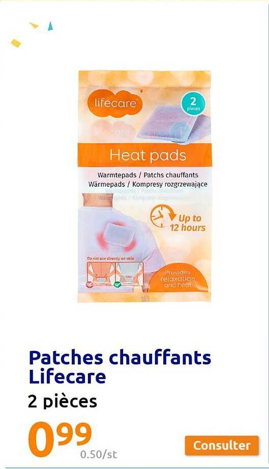 patches chauffants lifecare