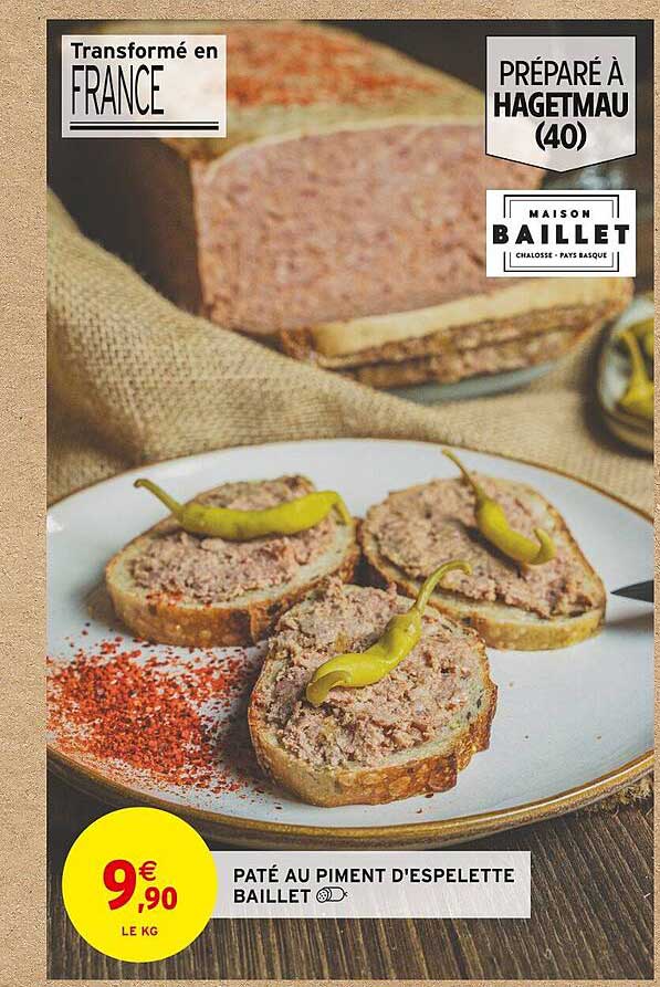 pâté au piment d'espelette baillet