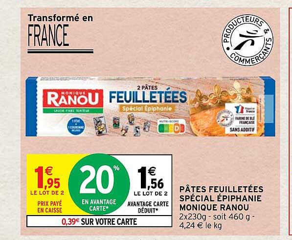 pâtes feuilletées spécial épiphanie monique ranou