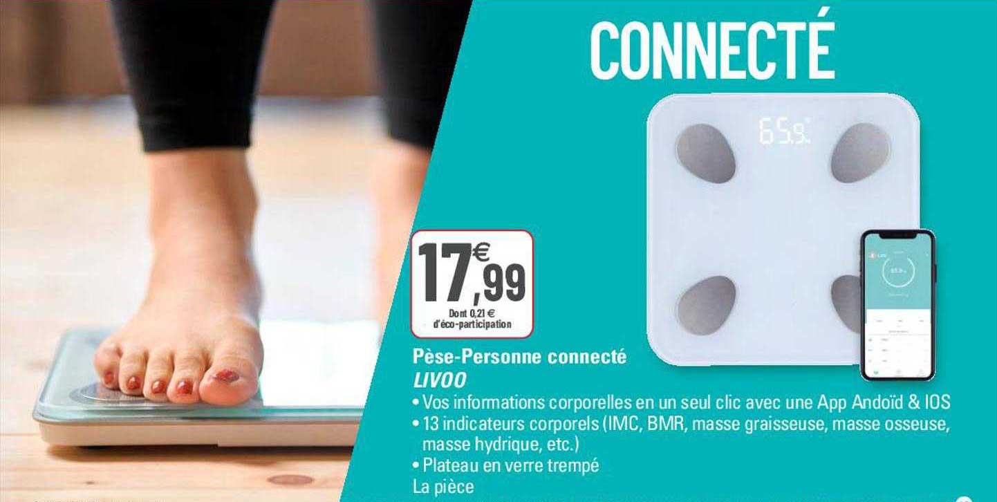 pèse-personne connecté livoo