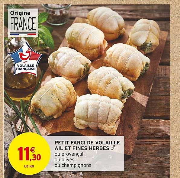 Petit Farci De Volaille Ail De Fines Herbes