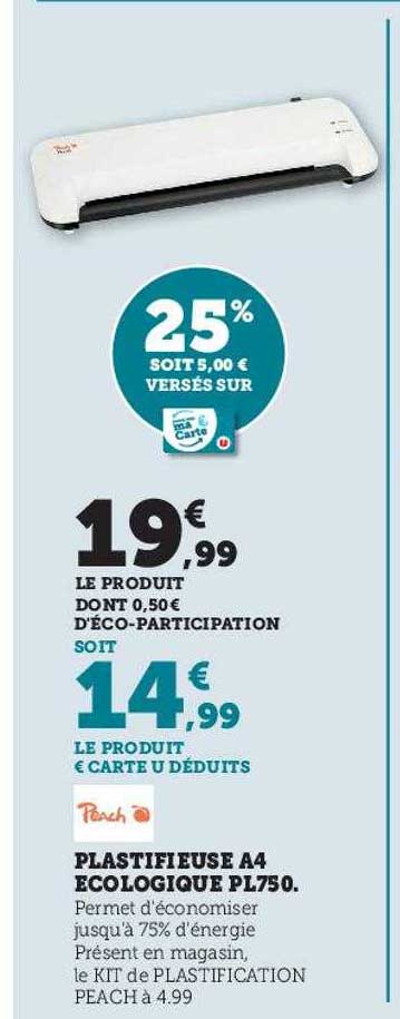 plastifieuse a4 écologique pl750
