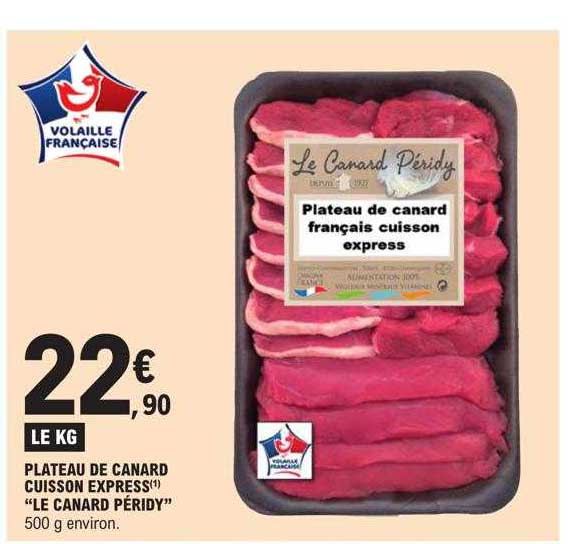 plateau de canard cuisson express "le canard péridy"