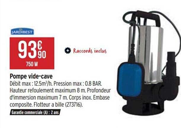 pompe vide-cave jardibest