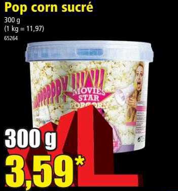 Pop Corn Sucré