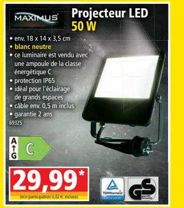 projecteur led 50w maximus