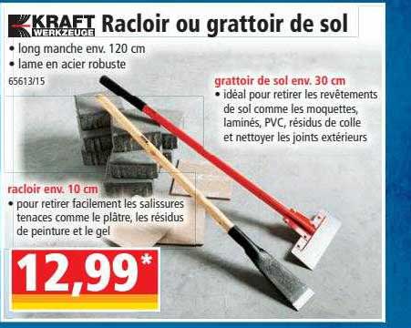 racloir ou grattoir de sol kraft werkzeuge