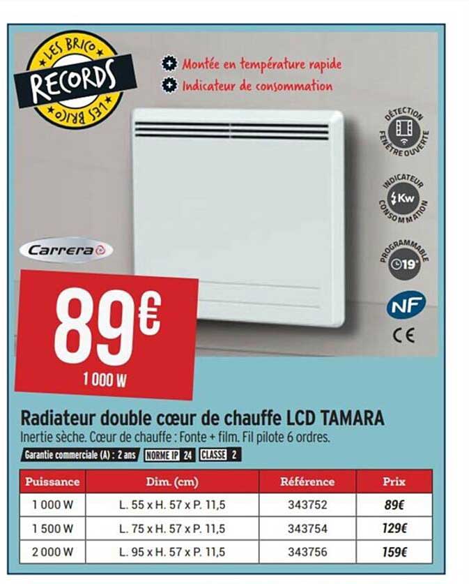 Radiateur Double Coeur De Chauffe Lcd Tamara