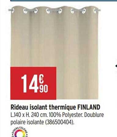 rideau isolant thermique finland