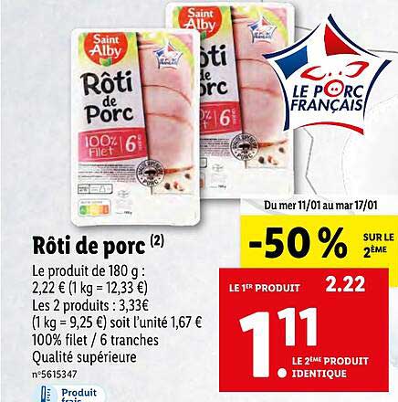 rôti de porc saint alby