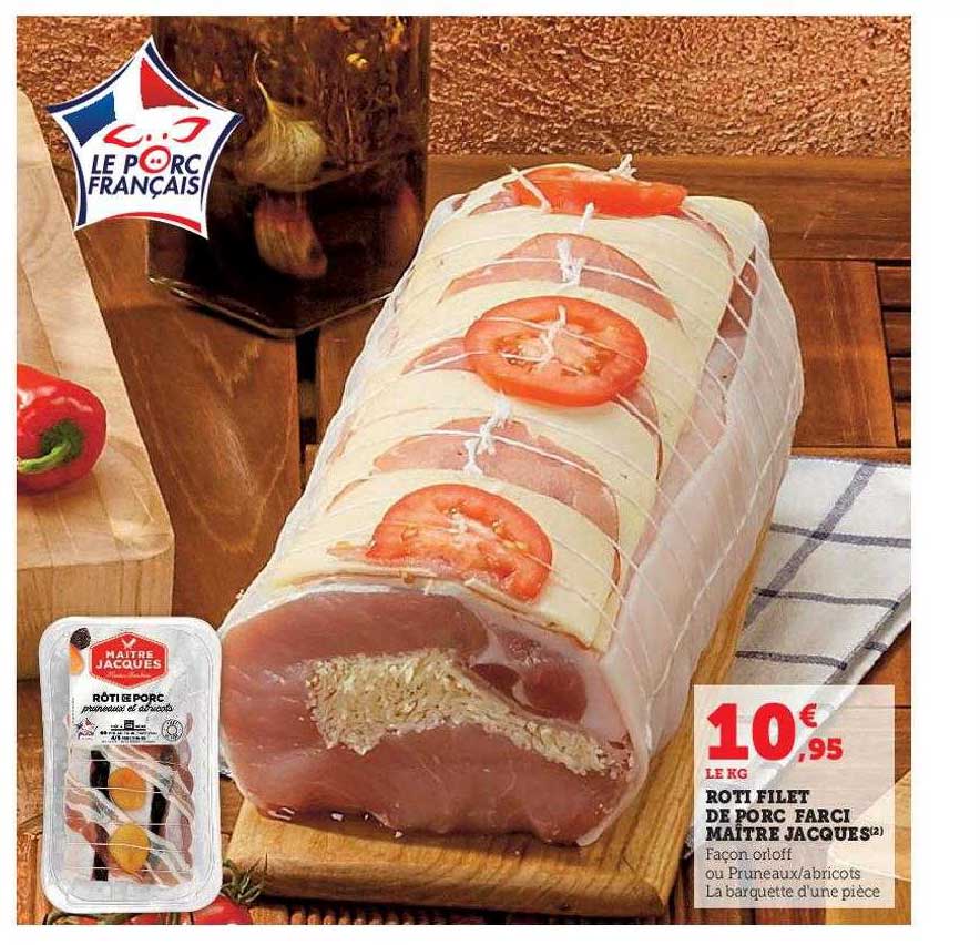 Rôti Filet De Porc Farci Maître Jacques