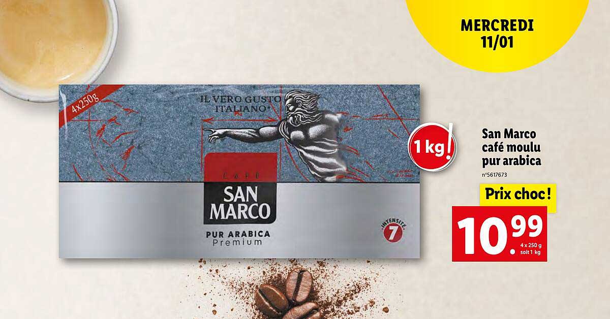 San Marco Café Moulu Pur Arabica