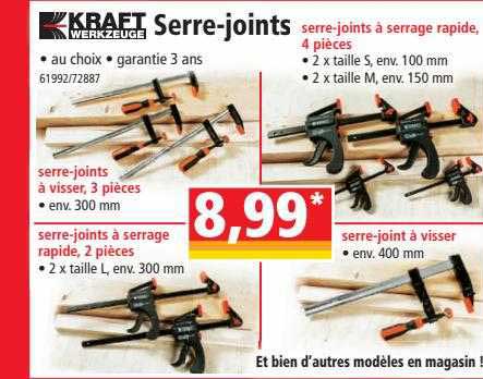 serre-joints kraft werkzeuge