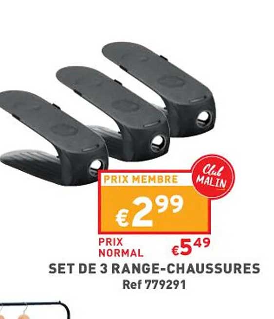 set de 3 range-chaussures