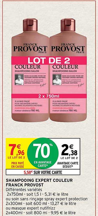 shampooing expert couleur franck provost