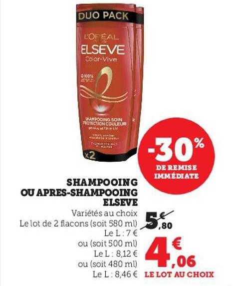 shampooing ou après-shampoing élsève