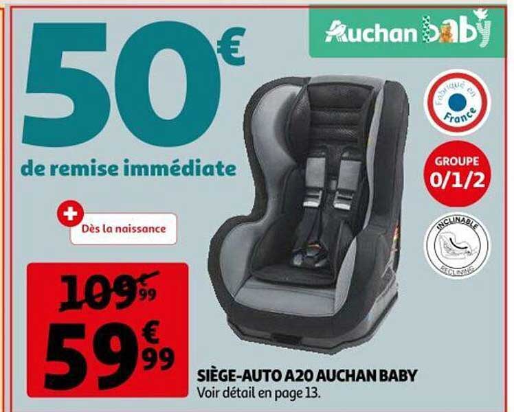 siège-auto a20 auchan baby