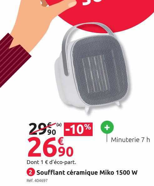 Soufflant Céramique Miko 1500 W