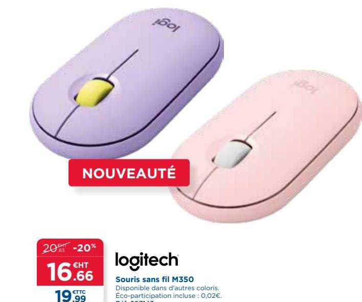 souris san fil m350 logitech