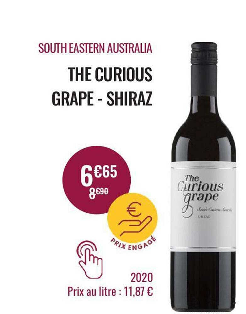 south eastern australian the curious grape - shiraz 2020