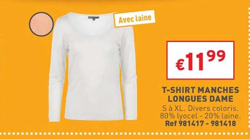 t-shirt manches longues dame