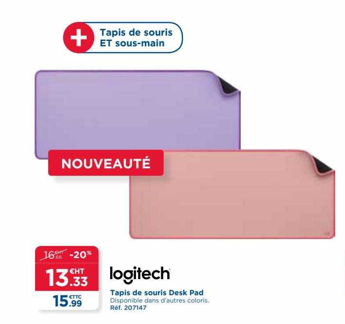 tapis de souris desk pad logitech