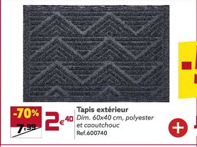 Tapis Extérieur Dim 60x40 Cm