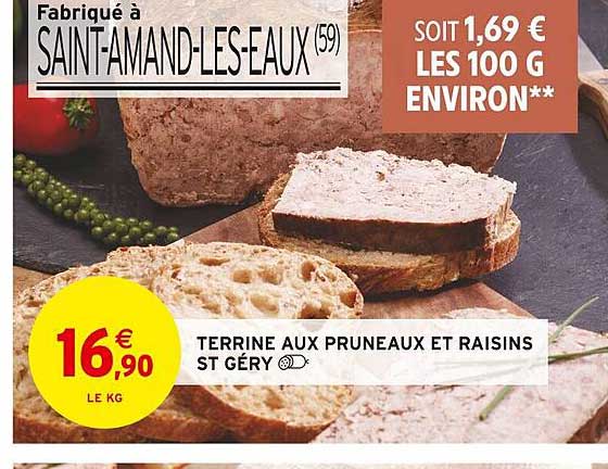 terrine aux pruneaux et raisins st géry