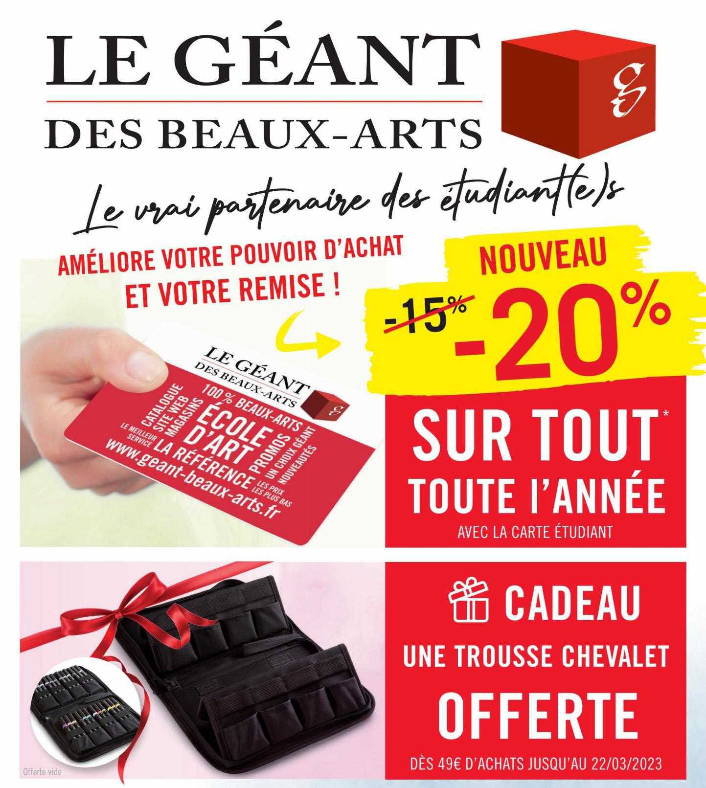 une trousse chevalet