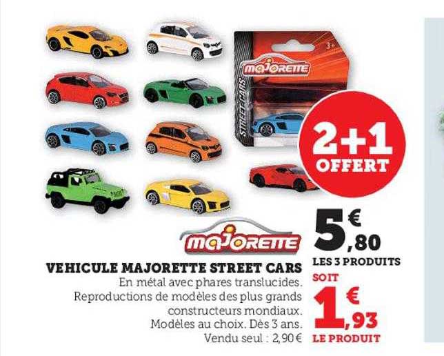 véhicule majorette street cars
