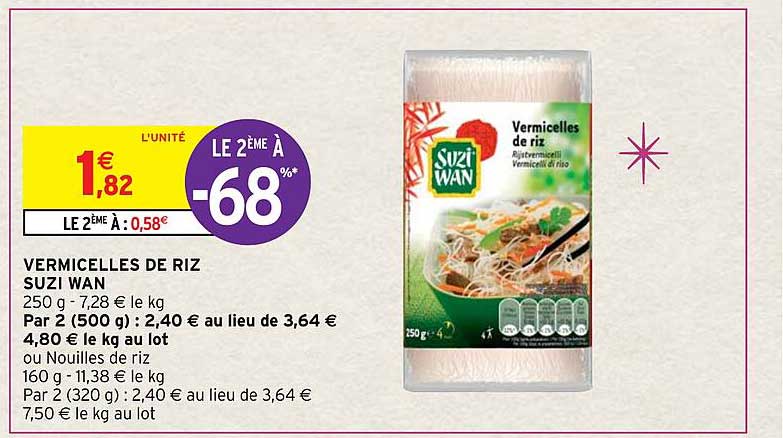 vermicelles de riz suzi wan