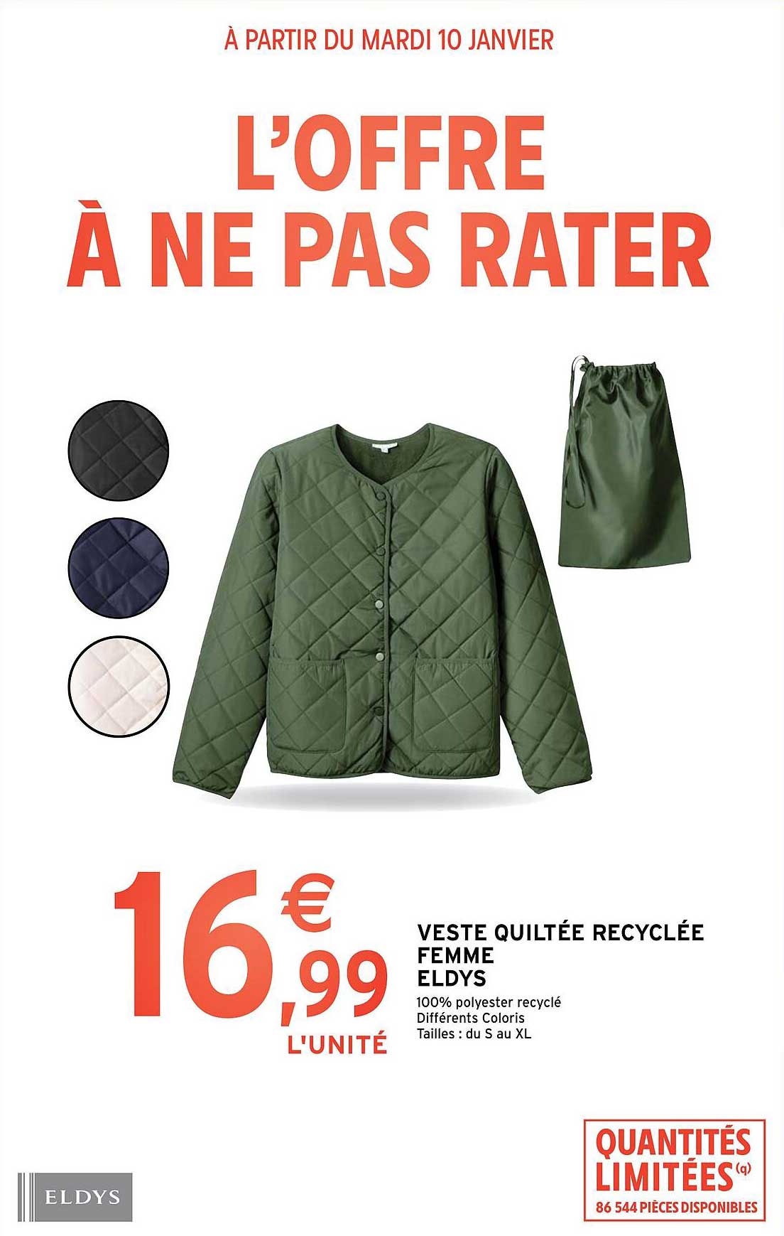 Veste Quiltée Recyclée Femme Eldys