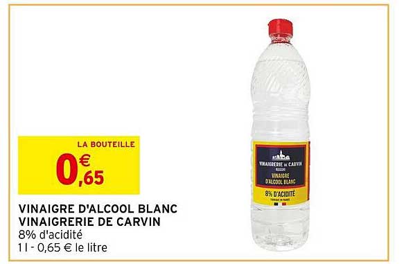 vinaigre d'alcool blanc vinaigrerie de carvin