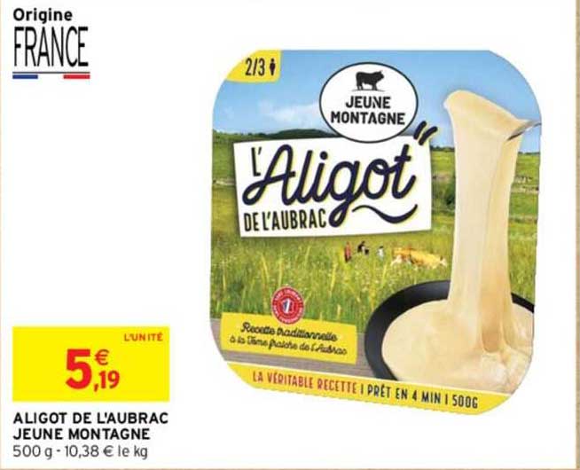 aligot de l'aubrac jeune montagne