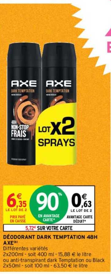 déodorant dark temptation 48 h axe