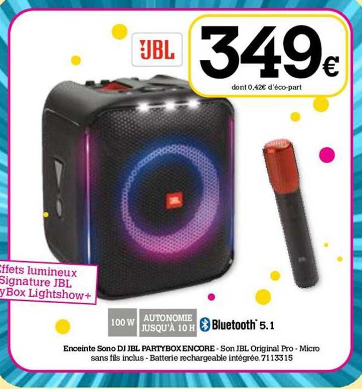 enceinte sono dj jbl partybox encore