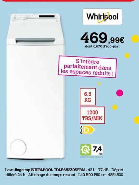 lave-linge top whirlpool