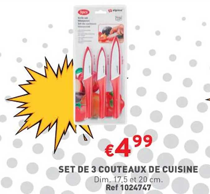 Set De 3 Couteaux De Cuisine