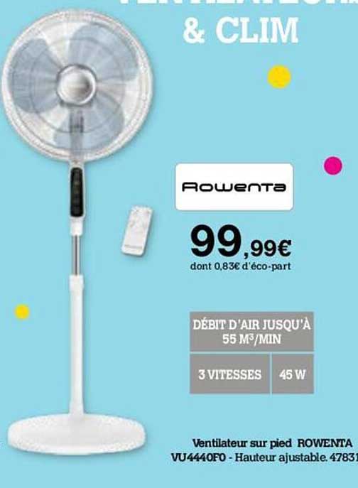 Ventilateur Sur Pied Rowenta