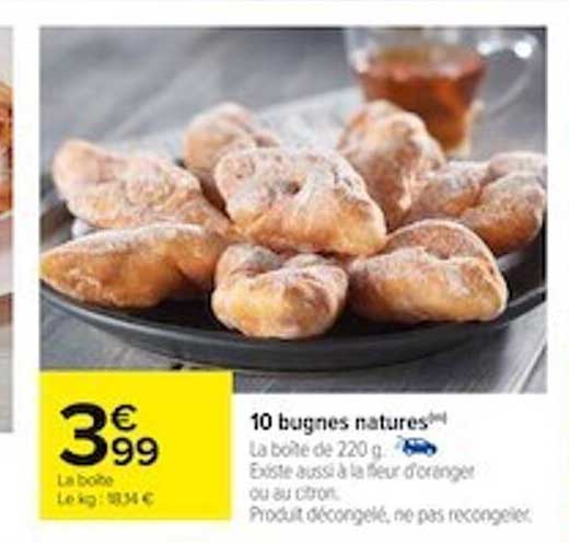 10 bugnes natures