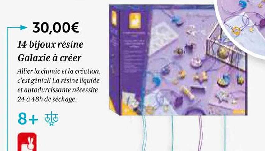 14 bijoux résine galaxie à créer