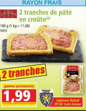 2 Tranches De Pâté En Croûte Le Bistronome