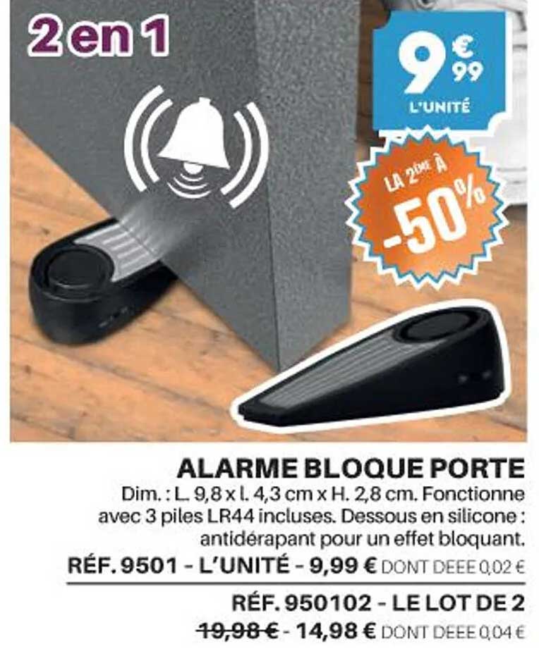 alarme bloque porte