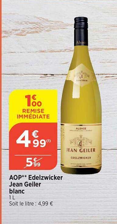 Aop Edelzwicker Jean Geiler Blanc