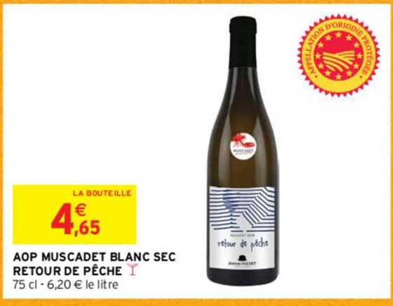 aop muscadet blanc sec retour de pêche