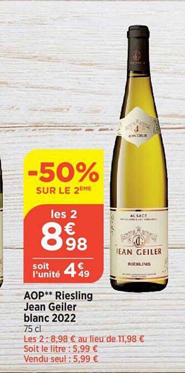 aop riesling jean geiler blanc 2022