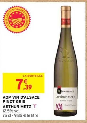 aop vin d'alsace pinot gris arthur metz