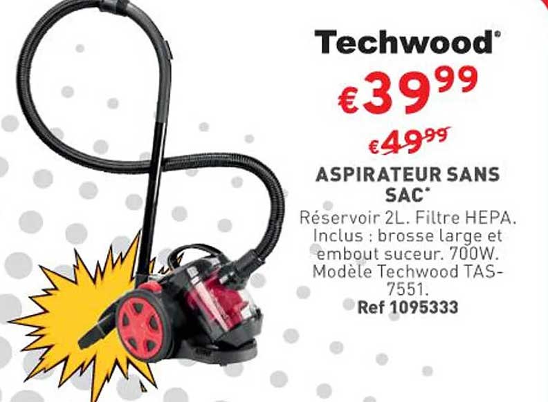 Aspirateur Sans Sac Techwood
