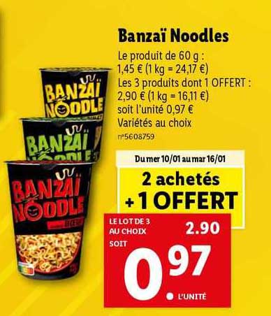 banzaï noodles